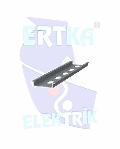 24011 - 35x7,5x1mm Delikli Montaj Rayı - 2 mt.