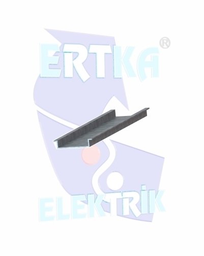 24012 - 35x7,5x1mm Deliksiz Montaj Rayı - 2 mt.