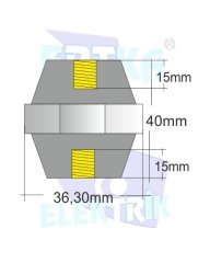 31003-8 - M8 KÖR SOMUNLU - İzolasyon Boyu:40mm