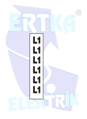 41001 - L1 İPEK BARA YAPIŞTIRMA ETİKETİ - 1,5 cm