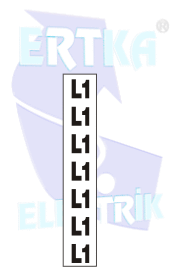 41011 - L1 İPEK BARA YAPIŞTIRMA ETİKETİ - 3 cm
