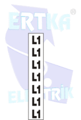 41011 - L1 İPEK BARA YAPIŞTIRMA ETİKETİ - 3 cm