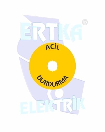 42024 - ACİL DURDURMA BUTON ETİKETİ - BÜYÜK:90mm