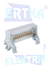 45025 - 1 KUTUPLU 2+18 DELİKLİ DAĞITIM ÜNİTESİ - KAPAKLI /80A (6,5x9mm)
