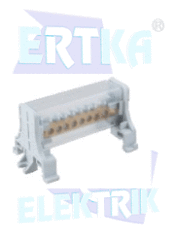 45044 - 1 KUTUPLU 2+18 DELİKLİ DAĞITIM ÜNİTESİ - KAPAKLI /100A (7x12mm)