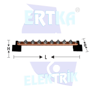 45202 - NÖTR POTANSİYEL BARA 1 GİRİŞ - 14 ÇIKIŞ /250A (Cu20x5mm) (PLASTİK AYAKLI)