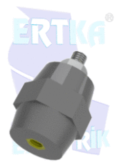 31031-8 - M8 TEK CIVATA+KÖR SOMUN - İzolasyon Boyu:35mm
